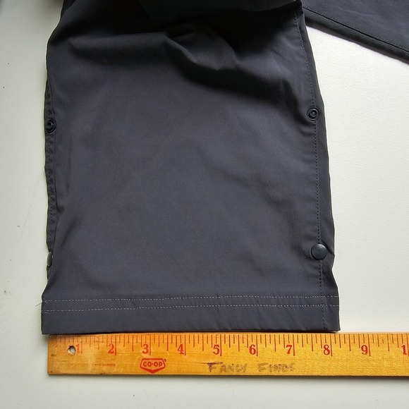 Eddie Bauer Travex Womens Nylon Hiking Pants Size 14 Gray Roll Cuff Outdoor Tech - Picture 13 of 14